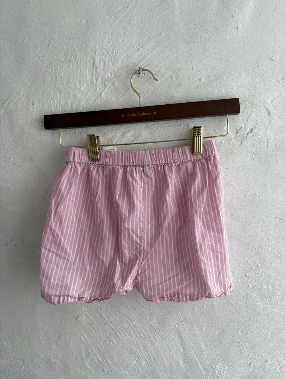 Girls 100% cotton striped shorts